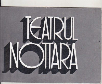 bnk rev Teatrul Nottara - Program vechi foto