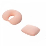 Pern&Auml; travelflex 2&Atilde;&reg;n1, confort ergonomic, umplutur&Auml; cu particule de spum&Auml; cu memorie, design versatil, roz