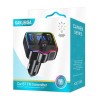 Modulator FM &amp; &Icirc;ncărcător Auto 2 &icirc;n 1, Kakusiga KSC-1059 , 2.1A, Type-C + 2xUSB, LED RGB, Negru, Modulator FM Stereo