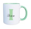 Cana maner verde personalizata prenume Ioan, INOVATIX&reg;. 330ml, Oem