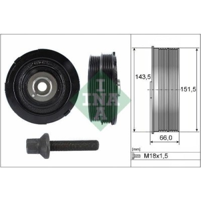 Schaeffler INA Set fulie, arbore cotit foto