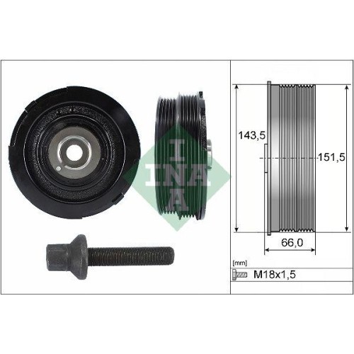 Schaeffler INA Set fulie, arbore cotit