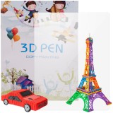 Carte cu sabloane pentru pix 3D Maaleo, 40 modele si platforma transparenta