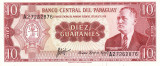 Paraguay 10 Guaranies 1963 &#039;Garay&#039; UNC, clasor A1