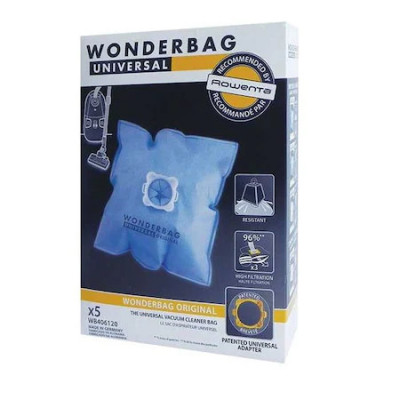 Set 5 saci pentru aspirator Rowenta, Wonderbag Universal, WB406120 foto