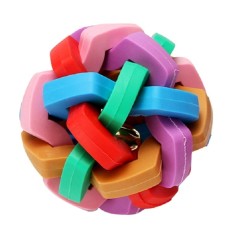 Jucarie minge impletita &amp; clopotel hard 8 cm