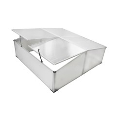 Pavilion protectie frig cu acoperis 4 panouri 108x41x110 cm