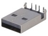 Conector USB A Tata PCB THT 90&deg; Ecranat Molex, USB 2.0, Aurit, 4 Pini