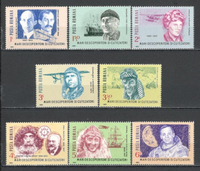 Romania.1985 Exploratori si cercetatori XR.950