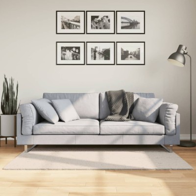 vidaXL Covor HUARTE, fir scurt, moale și lavabil, bej, 80x150 cm foto