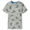 Tricou pentru copii, kaki deschis melanj, 140 12103