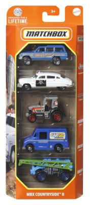 MATCHBOX SET 5 MASINUTE METALICE MBX COUNTRYSIDE II SCARA 1:64 SuperHeroes ToysZone foto