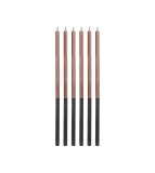 Set 6 Lumanari aniversare Platinum Rose Gold 14,5cm