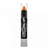 Creion stralucitor in lumina UV, pentru fata si corp, Portocaliu GLOW ME UP!, Paint Glow