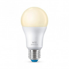 Bec LED Inteligent WiZ Connected, WiFi, A60, 8 W, 806 Lumeni, 220 V, E27, control vocal, dimabil foto