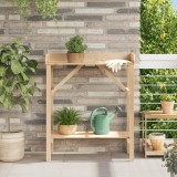 VidaXL Masă plantare de grădină, 75x40x90 cm, lemn masiv pin