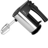 Cumpara ieftin Mixer de mana ECG RS 5011, 500W, 10 Viteze + Turbo, Palete si Carlige Inox, Negru/Argintiu