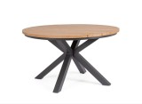 Cumpara ieftin Masa rotunda aluminiu gri charcoal maro Zelmar &Oslash;130x75h
