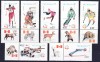 DB1 Olimpiada Iarna Calgary 1988 Nicaragua Fauna Canadiana Vignete 7 v. MNH, Nestampilat