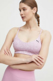 Puma sutien yoga Yogini culoarea roz, modelator, 525084