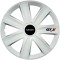 Set 4 Capace Roti GTX Alb R15, Compatibil Cu Smart
