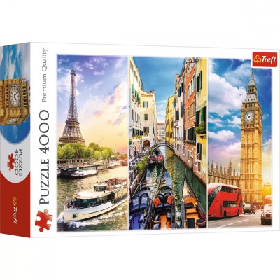 Puzzle Trefl 4000 Calatorie In Europa foto