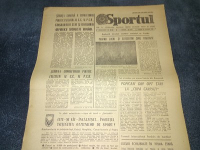 ZIARUL SPORTUL 26 NOIEMBRIE 1983 foto