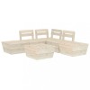 Set mobilier palet pentru gradina 6 piese lemn de molid tratat