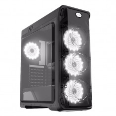 Carcasa Gamemax StarLight LED White Black foto