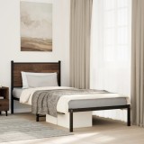 VidaXL Cadru pat metalic fără saltea, stejar maro, 75x190 cm 4007755