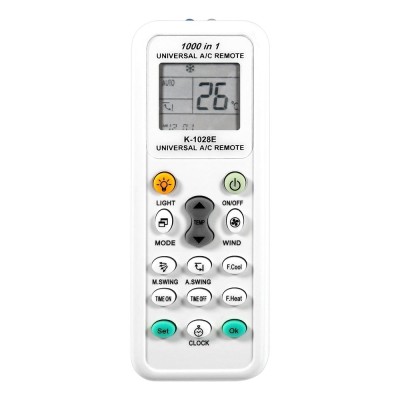 Telecomanda universala pentru aerul conditionat, functie de cautare automata, 8-10 metri, alb foto