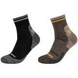 șosete Skechers 2PPK Men Trail Wool Quarter Socks SK42052-8997 gri, 39-42, 43-46