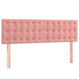 Cumpara ieftin Tablii de pat, roz, 144x5x78/88 cm, catifea