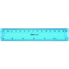 Rigla 15cm flexibila color Deli
