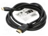Cablu HDMI 2.1 Goobay 2m negru cu HDMI și mini HDMI