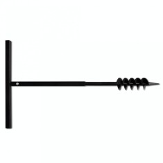 Burghiu Manual pentru Gauri in Pamant cu Maner, Diametru 80 mm, Spirale Duble, Metal