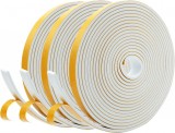 Set 3 role banda de etansare pentru usi si ferestre Taiyeestar, spuma, alb, 5 mm x 5 m pe rola