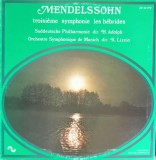 Vinil LP Mendelssohn: Symphonie Les Hebrides, Gravure Universelle, Muzica Clasica 1969