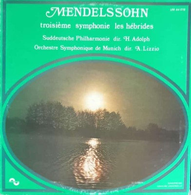 Disc vinil, LP. TROISIEME SYMPHONIE LES HEBRIDES-MENDELSSOHN foto