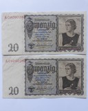 bancnota 20 reichsmark 1939