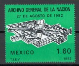 Mexic 1982 MNH - Inaugurarea cladirii Arhivelor Statului, nestampilat