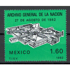 Mexic 1982 MNH - Inaugurarea cladirii Arhivelor Statului, nestampilat