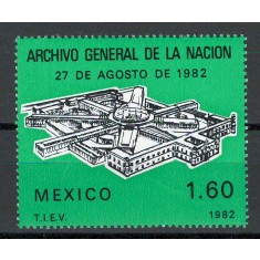 Mexic 1982 MNH - Inaugurarea cladirii Arhivelor Statului, nestampilat