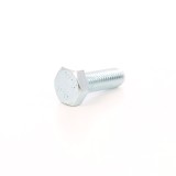 Surub cu cap hexagonal, filetat complet, otel, zincat alb, M10 x 20 mm