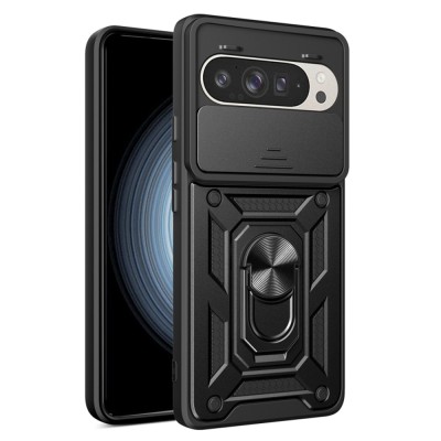Husa Google Pixel 9 Pro protectie camera Techsuit CamShield Series, negru foto