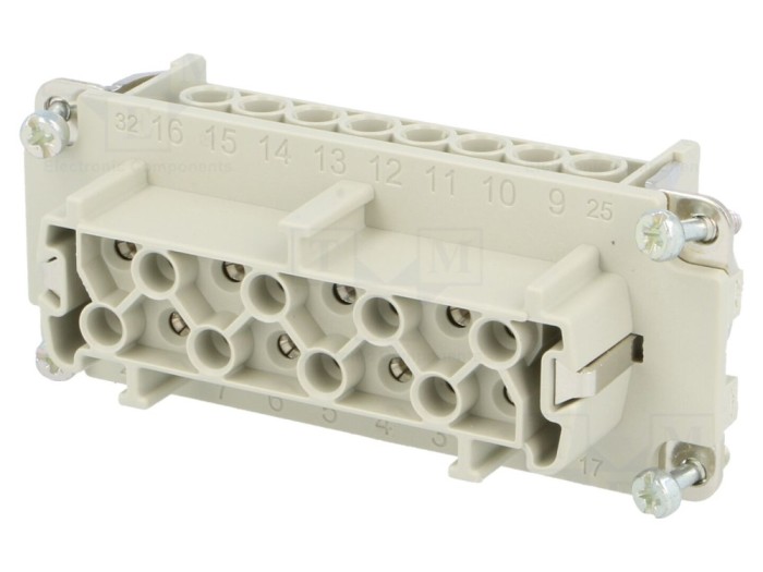 Conector HDC mamă 16P 16+PE