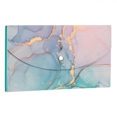 Set Notițe Adezive, Model Marmura, Husa Cu Capsă, Multicolor, Dimensiuni 20x1x11 cm