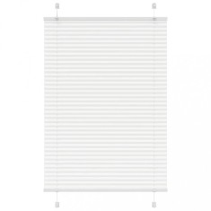vidaXL Jaluzea plisată alb 100x150cm Lățime țesătură 99,4cm poliester