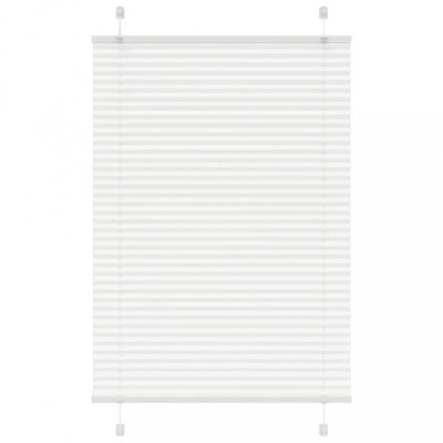 vidaXL Jaluzea plisată alb 100x150cm Lățime țesătură 99,4cm poliester foto