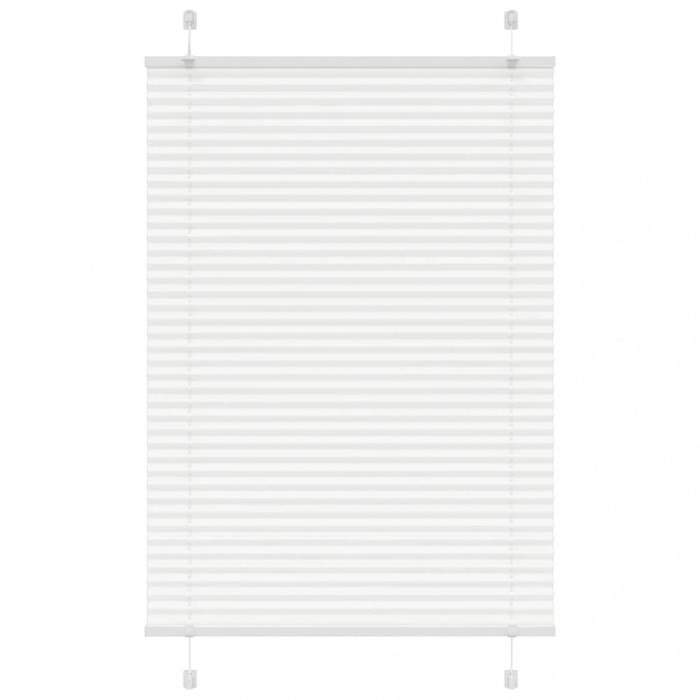 vidaXL Jaluzea plisată alb 100x150cm Lățime țesătură 99,4cm poliester